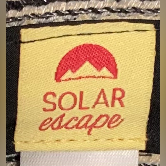 Solar Escape Woven Sun Hat Black Light Blue Cream O/S - Picture 9 of 10